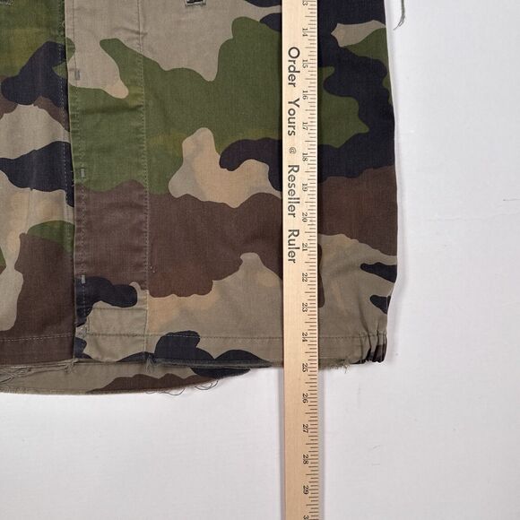 LF Furst of a Kind Jacket Women Medium Camouflage Bleach Stain Hood Grunge Alt - Picture 10 of 10